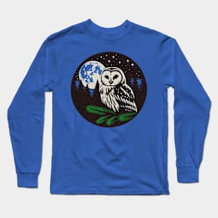 Owl at Night Long Sleeve T-Shirt